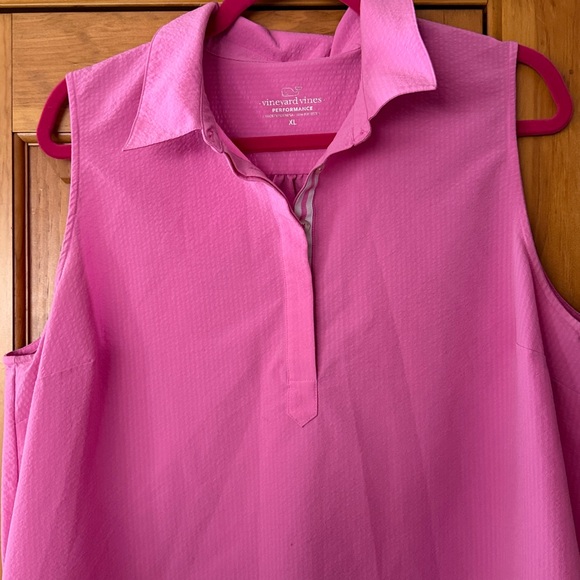 Vineyard Vines Dress Pink Sleeveless performance spring summer size XL - Picture 2 of 8